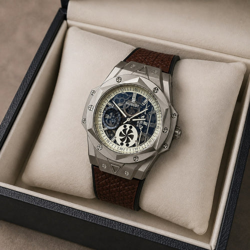 Hublot Geneve Skeleton Chronograph Luxury Watch